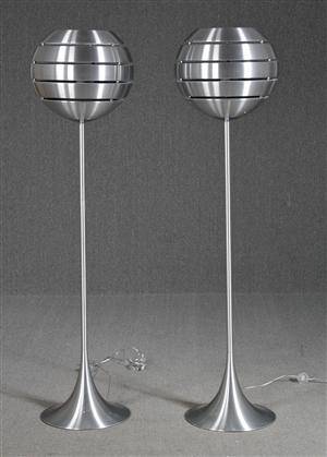 Par Manhattan standerlamper, aluminium 2 