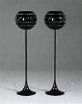 Par Manhattan standerlamper, sortlakeret aluminium 2