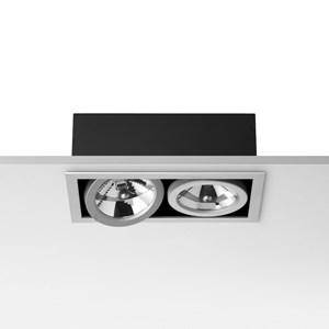 F.A. Porsche Flos 3 stk. Downlight Battery Trim  2x70w. CDM-TC, hvid 3