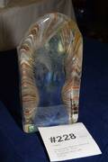 Glasskulptur Målerås Glasbruk, H 20 cm, B 10 cm