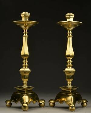 Par messing lysestager2