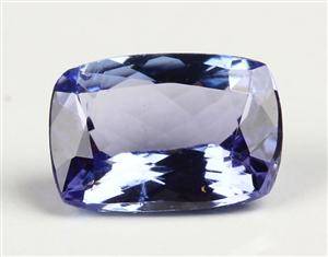 Uindfattet tanzanit. Ca. 0.83 ct
