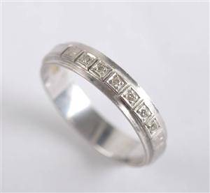 Alliansring i 18K vitguld