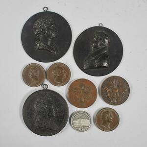 Medaljsamling, 9 st. Diameter 3