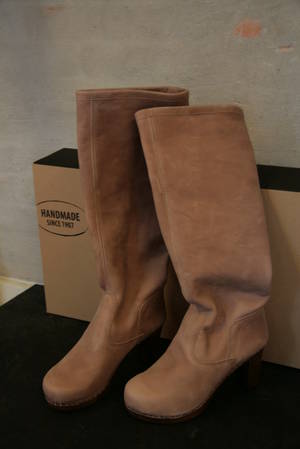 Sanita, WOOD-TRINETTE PLATEAU BOOT, Str. 38, farve Rosa Oil nubuck Leather