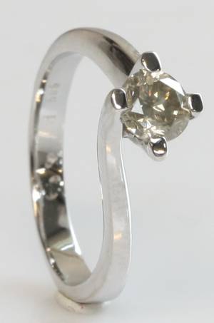 Brillantring, ca. 0.64 ct.