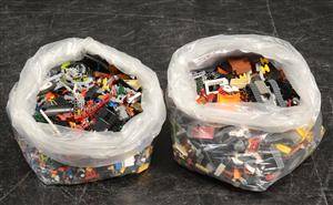 Samling blandede Lego klodser, ca. 15-20 kg.