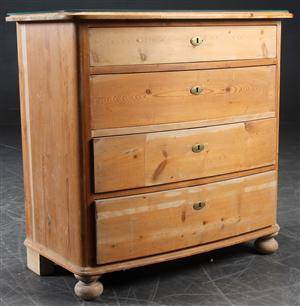 Kommode af fyrretræ, 1800-tallet 2