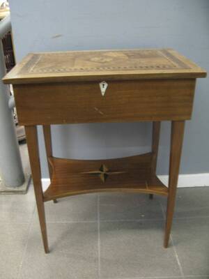Sybord, med Intarsia