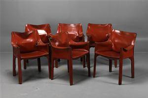 Stolar, Mario Bellini, Cab för Cassina, 6 st