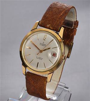 Sigma. Vintage herreur i forgyldt stål med dato, 1960´erne