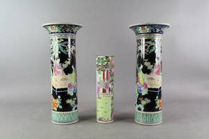 Vaser med asiatiska motiv 3 st