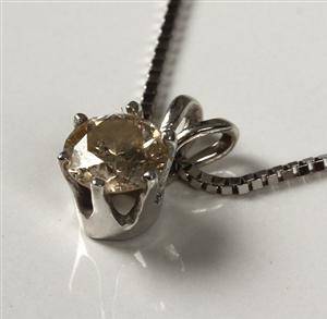 Brillantvedhæng af guld, ca. 0.50 ct