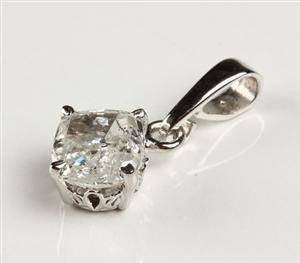 Brillantvedhæng af guld, ca. 1.10 ct