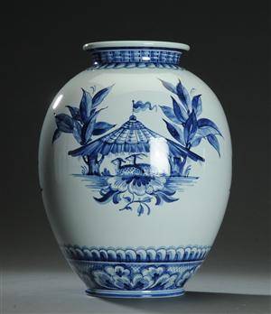 Aluminia. Tranquebar stor vase