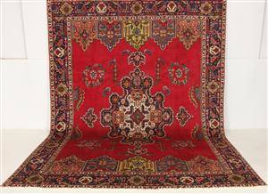 Handknuten äkta matta, Tabriz, 387x286 cm