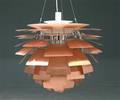 Poul Henningsen. Koglen af kobber, Ø 60 cm.