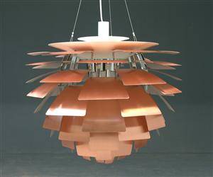 Poul Henningsen. Koglen af kobber, Ø 60 cm.