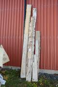Björkplank parti, okantade, L ca 70-330 cm