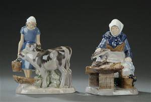 Bing Grøndahl. To figurer af porcelæn 2