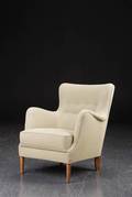 Overpolstret lænestol, 1950erne, dansk møbeldesign