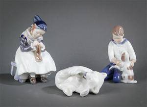 Kgl. Porcelæn og Bing  Grøndahl  figurer. 3