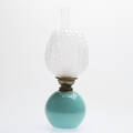 BORDSFOTOGENLAMPA, glasmetall, med brännarrör, ca 1900.