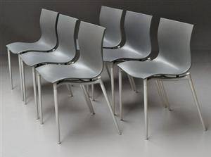 Philippe Starck. Sæt på seks stole, model Cam El Eon 6