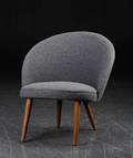 Dansk møbeldesign. Lænestol med betræk af uld