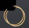 Et par øreringe14 kt guld. Ø. 3 cm 2