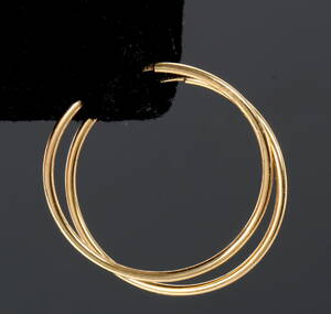 Et par øreringe14 kt guld. Ø. 3 cm 2