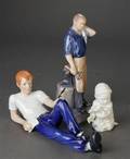 Royal Copenhagen og Bing  Grøndahl. Tre figurer af porcelæn 3