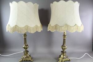 Bordslampor i mässing 1 par