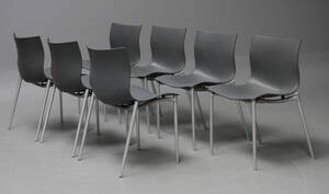 Philippe Starck. Sæt på syv stole, model Cam El Eon 7 