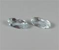 Paar loser Aquamarine, ca. 3.95 ct.  2 