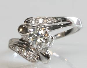 Brillantring, ca. 0.62 ct.