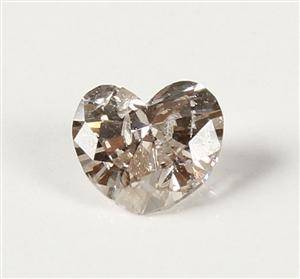 Uindfattet diamant, ca. 0.43 ct 