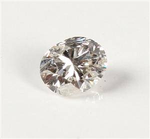Uindfattet diamant, ca. 0.51 ct 
