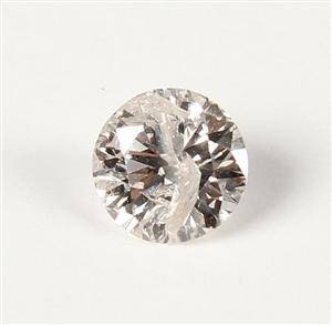 Uindfattet diamant, ca. 0.41 ct 
