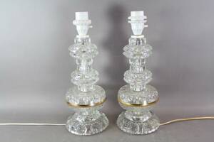 Bordslampor i glas 1 par