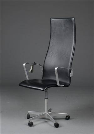 Arne Jacobsen. Oxford kontorstol, højrygget, Model 3262
