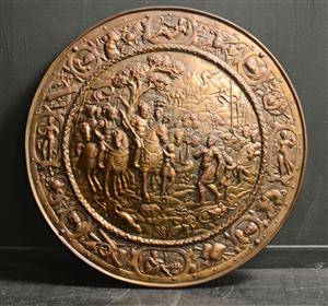 Støbejernsplakette  - skjold, 1900-tallet 