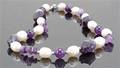 Amethyst and fresh water pearl necklace This lot has been put up for resale under the new lot no. 3603507