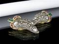 Ohrclips Traube René Kern in Gold und Sterlingsilber mit Diamanten und Edelsteinen, Paar  2 