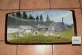 Bemålat tråg, L 65 cm