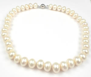 Pärlcollier, 13mm button