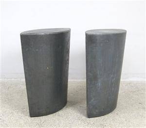 Beistelltische  Blumensäulen mit Zinnoberfläche 2