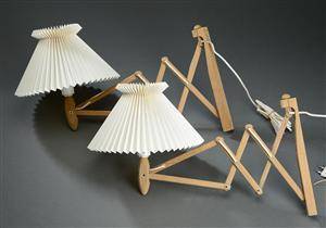 Le klint to sakselamper. Model 324 af Erik Hansen 2