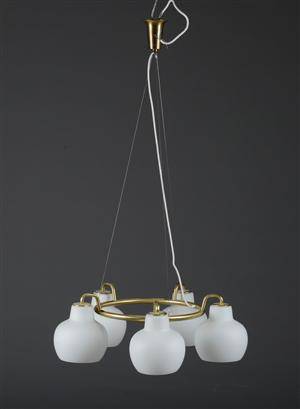 Loftlampe, Christiansborg BG ringkrone af Vilhelm Lauritzen