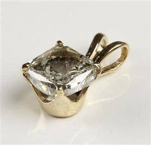 Diamantvedhæng af guld, ca. 0.95 ct